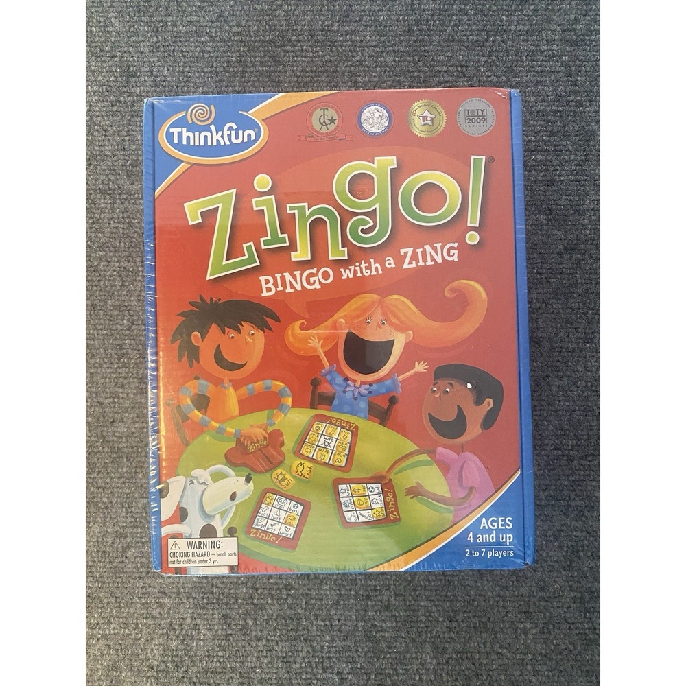 ThinkFun Zingo! Bingo With A Zing Matching Game for Preschool Kids Sealed 4+